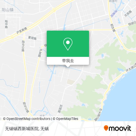 无锡锡西新城医院地图