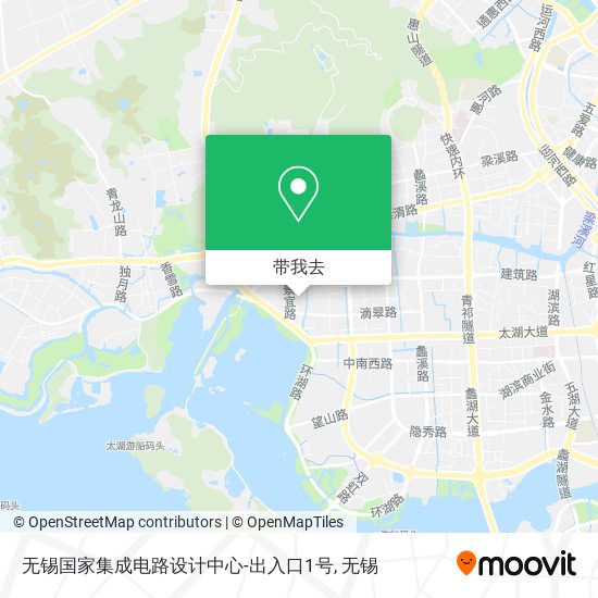 无锡国家集成电路设计中心-出入口1号地图