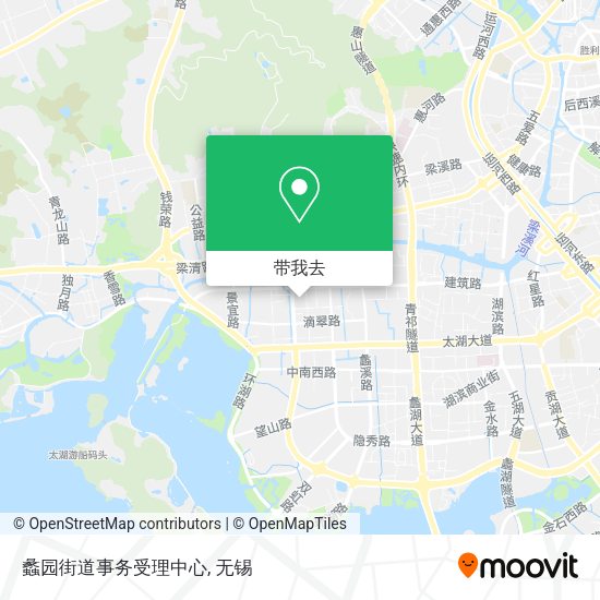 蠡园街道事务受理中心地图