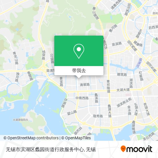 无锡市滨湖区蠡园街道行政服务中心地图