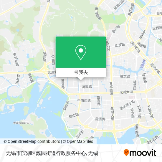 无锡市滨湖区蠡园街道行政服务中心地图
