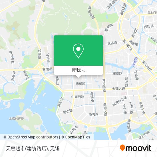 天惠超市(建筑路店)地图