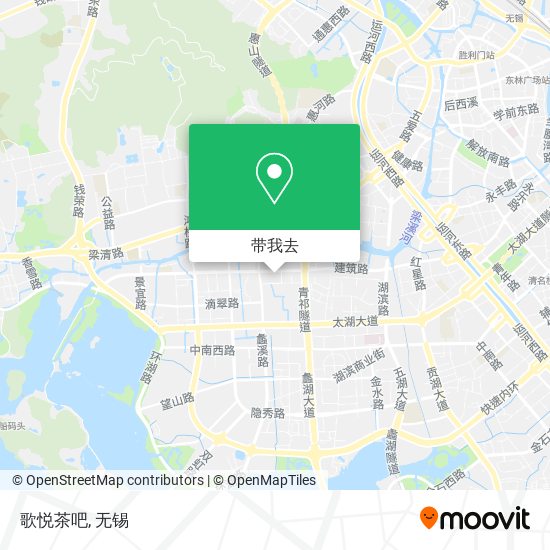 歌悦茶吧地图