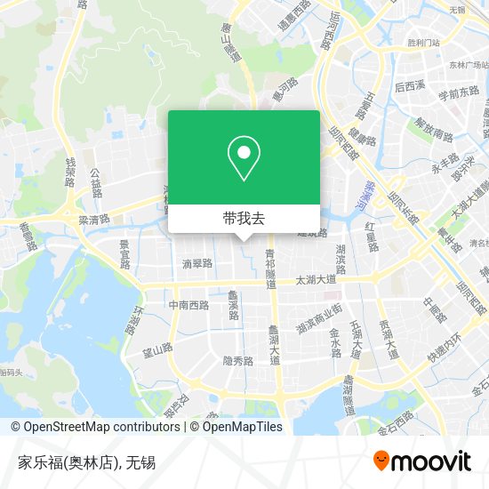 家乐福(奥林店)地图