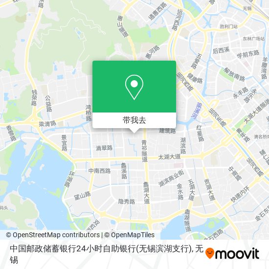 中国邮政储蓄银行24小时自助银行(无锡滨湖支行)地图