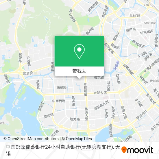 中国邮政储蓄银行24小时自助银行(无锡滨湖支行)地图