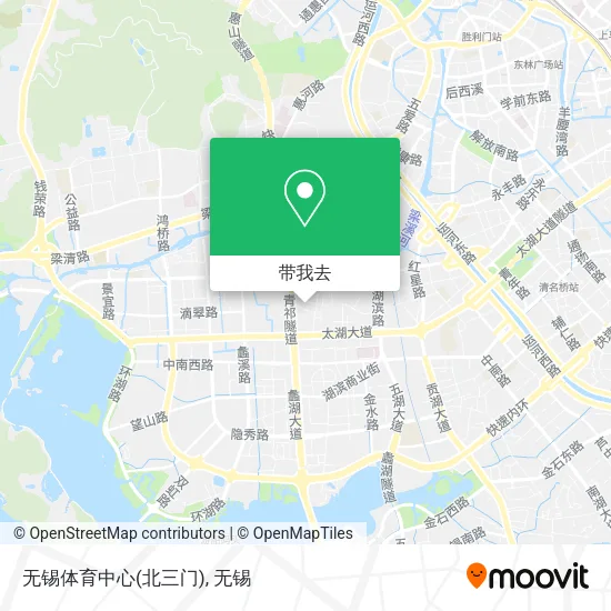 无锡体育中心(北三门)地图