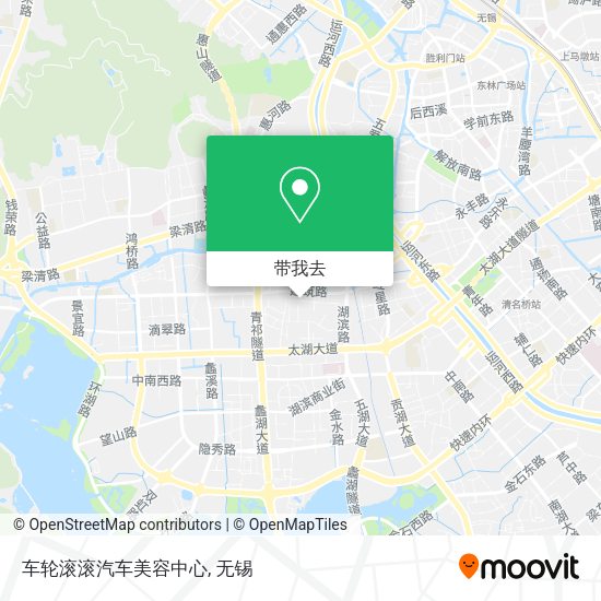 车轮滚滚汽车美容中心地图