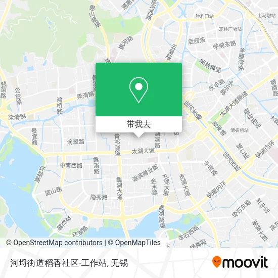 河埒街道稻香社区-工作站地图