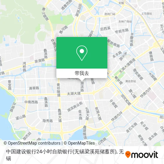 中国建设银行24小时自助银行(无锡梁溪苑储蓄所)地图