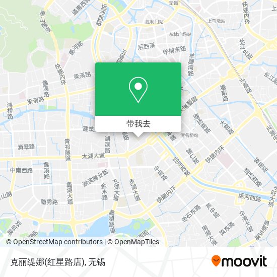 克丽缇娜(红星路店)地图