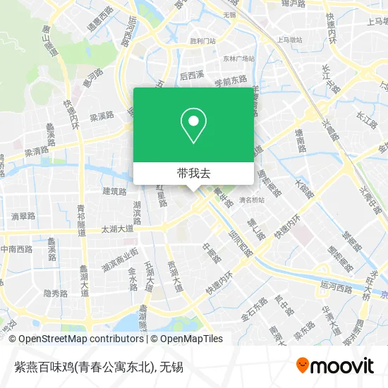 紫燕百味鸡(青春公寓东北)地图