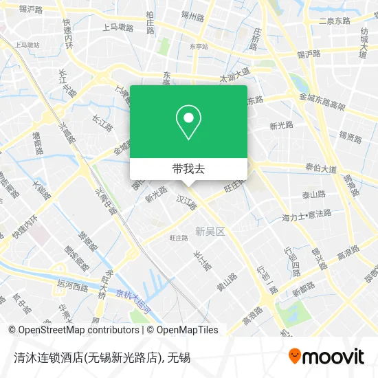 清沐连锁酒店(无锡新光路店)地图