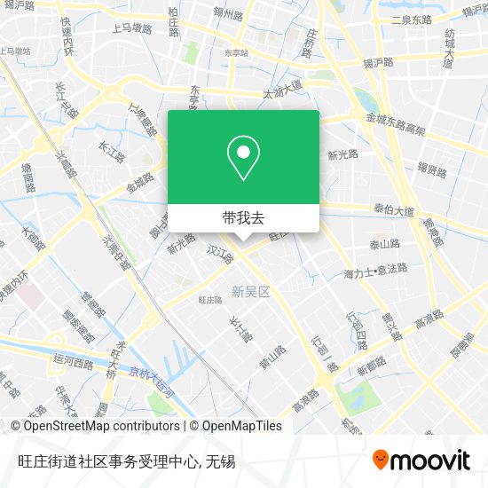 旺庄街道社区事务受理中心地图