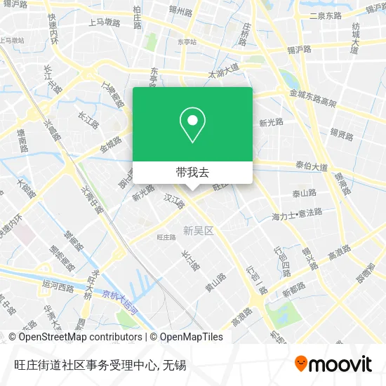 旺庄街道社区事务受理中心地图