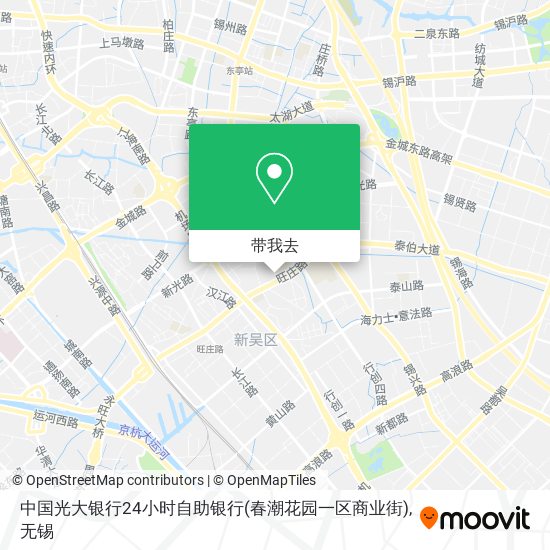 中国光大银行24小时自助银行(春潮花园一区商业街)地图