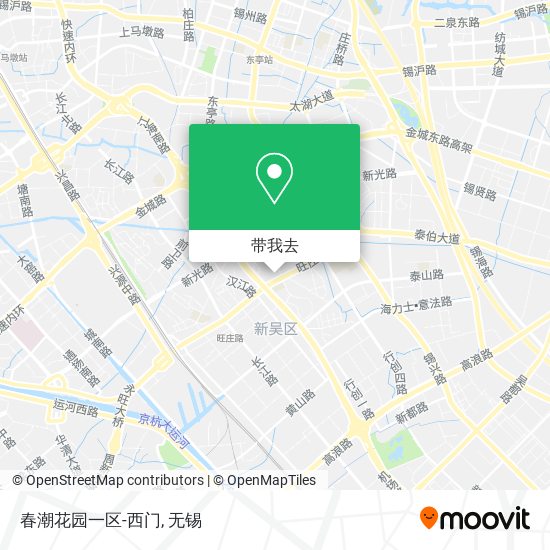 春潮花园一区-西门地图