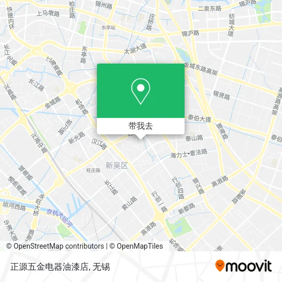 正源五金电器油漆店地图