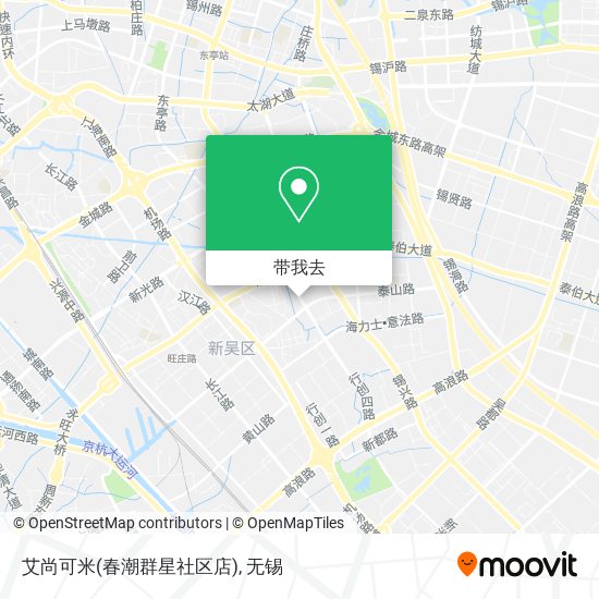 艾尚可米(春潮群星社区店)地图