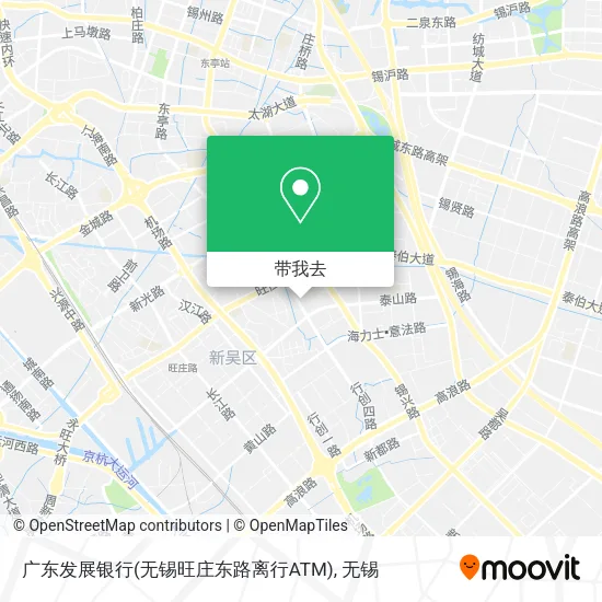 广东发展银行(无锡旺庄东路离行ATM)地图