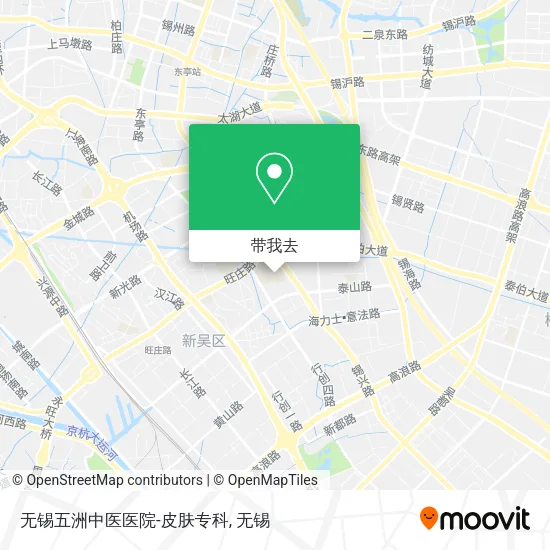 无锡五洲中医医院-皮肤专科地图