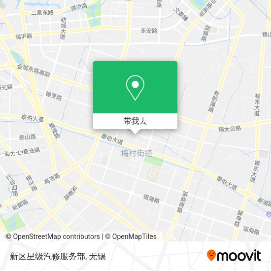 新区星级汽修服务部地图