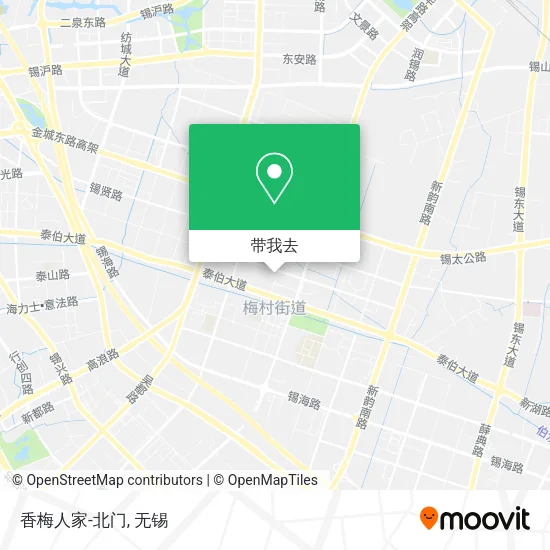 香梅人家-北门地图