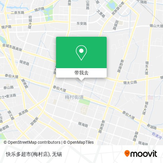快乐多超市(梅村店)地图