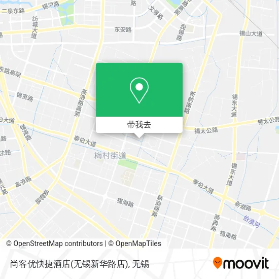 尚客优快捷酒店(无锡新华路店)地图