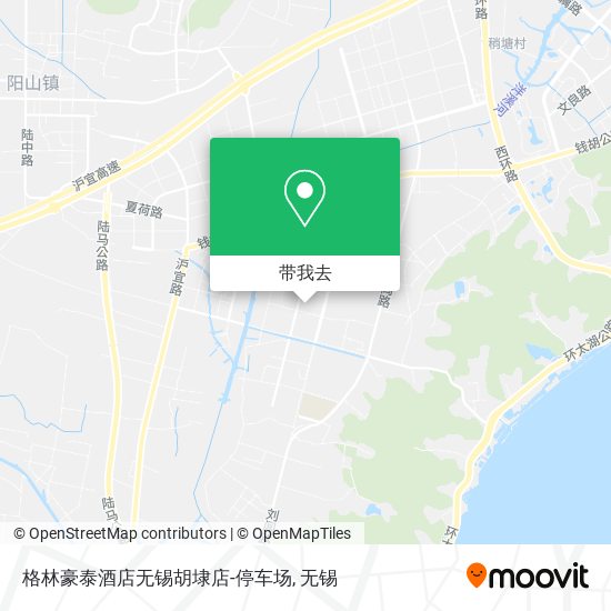 格林豪泰酒店无锡胡埭店-停车场地图
