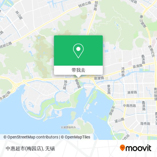 中惠超市(梅园店)地图