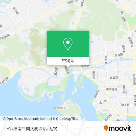 正宗淮南牛肉汤梅园店地图