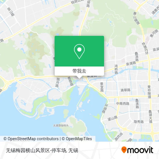 无锡梅园横山风景区-停车场地图