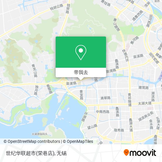 世纪华联超市(荣巷店)地图