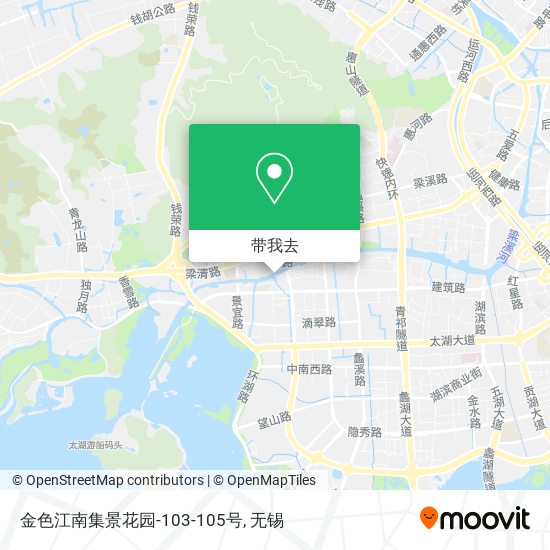 金色江南集景花园-103-105号地图