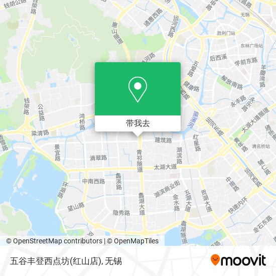 五谷丰登西点坊(红山店)地图