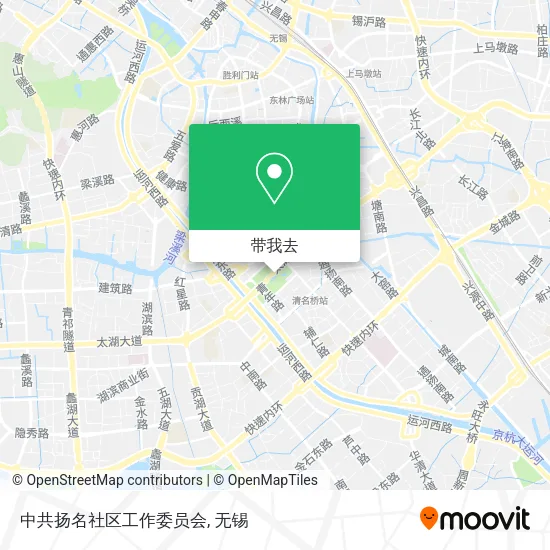 中共扬名社区工作委员会地图