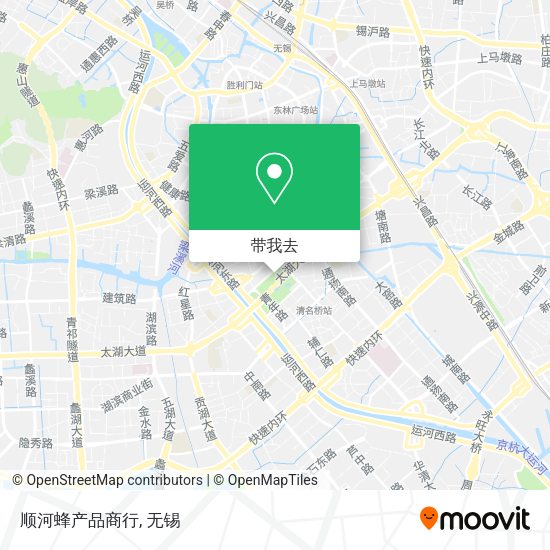 顺河蜂产品商行地图
