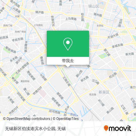 无锡新区伯渎港滨水小公园地图