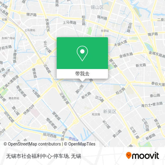 无锡市社会福利中心-停车场地图