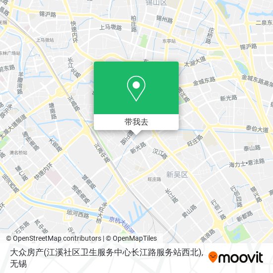 大众房产(江溪社区卫生服务中心长江路服务站西北)地图