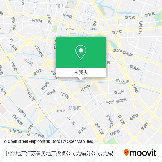 国信地产江苏省房地产投资公司无锡分公司地图