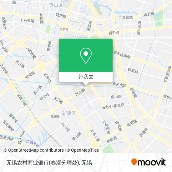 无锡农村商业银行(春潮分理处)地图
