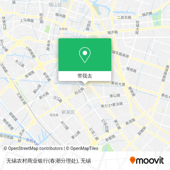 无锡农村商业银行(春潮分理处)地图