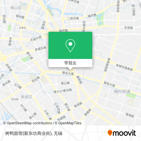 烤鸭面馆(新东坊商业街)地图