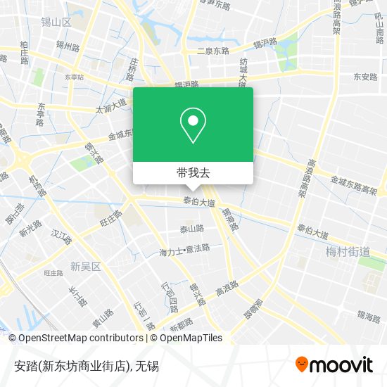 安踏(新东坊商业街店)地图