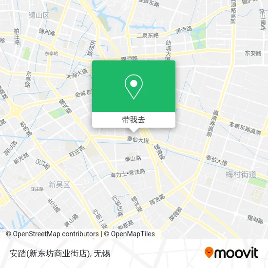 安踏(新东坊商业街店)地图