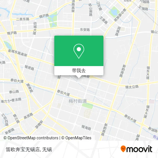 笛欧奔宝无锡店地图