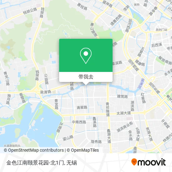 金色江南颐景花园-北1门地图