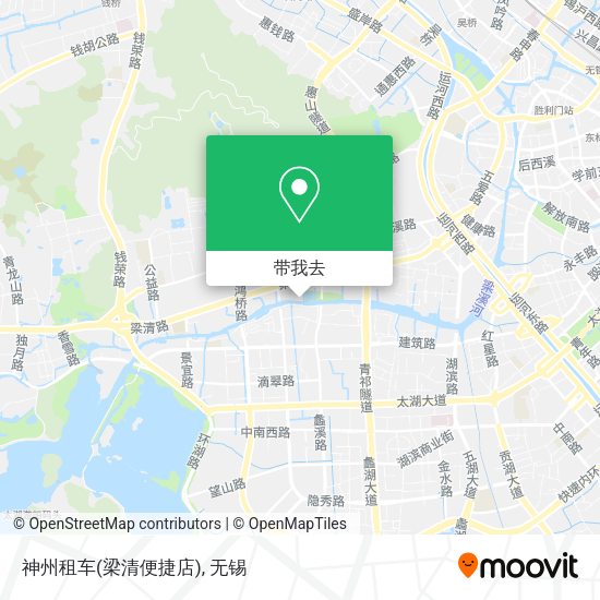 神州租车(梁清便捷店)地图